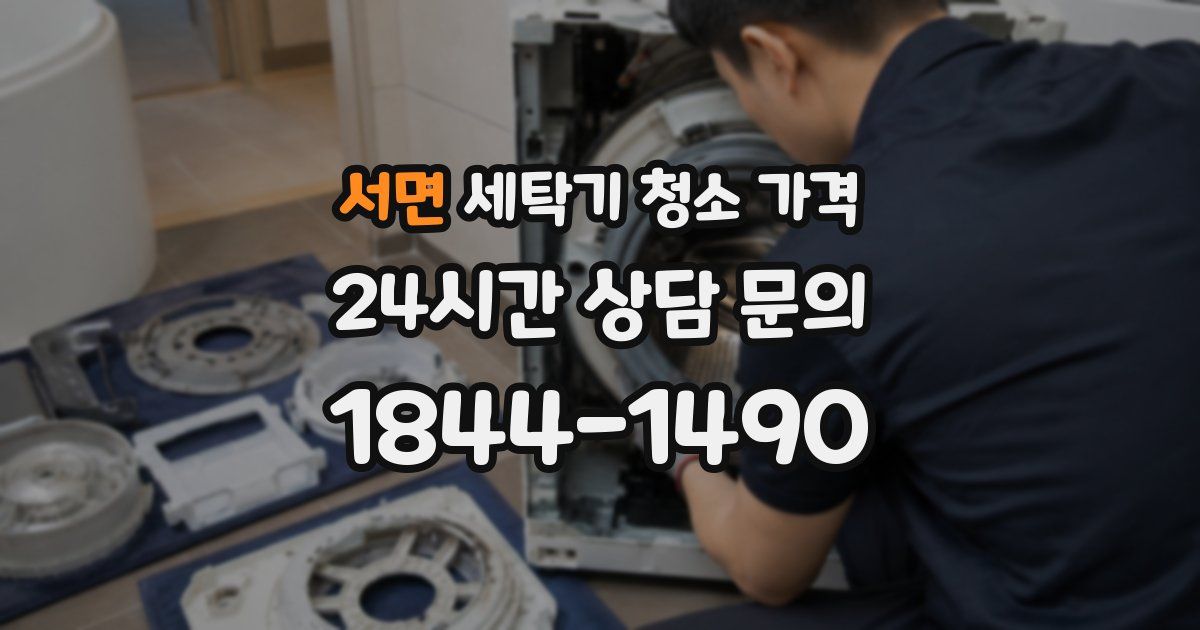서면 세탁기 청소 가격
