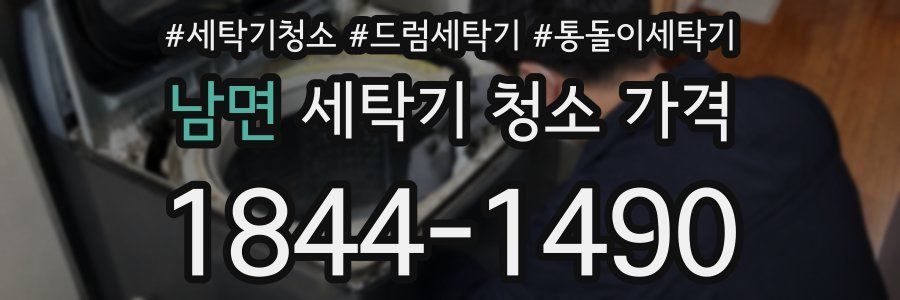 남면 세탁기 청소 가격