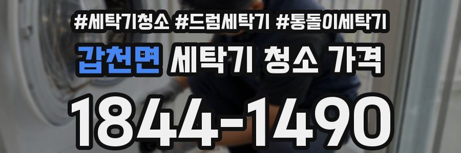 갑천면 세탁기 청소 가격