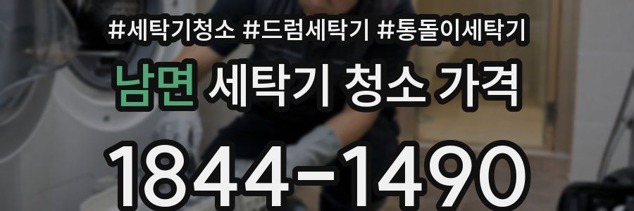 남면 세탁기 청소 가격