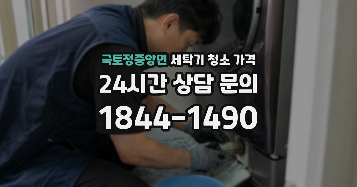 국토정중앙면 세탁기 청소 가격