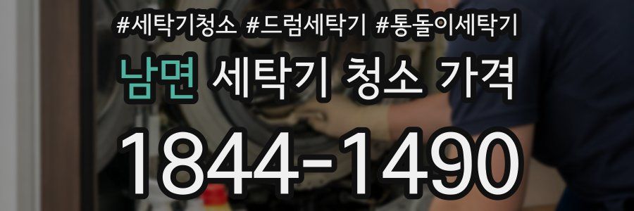 남면 세탁기 청소 가격