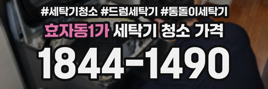 효자동1가 세탁기 청소 가격