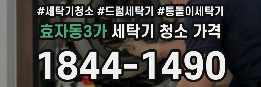 효자동3가 세탁기 청소 가격