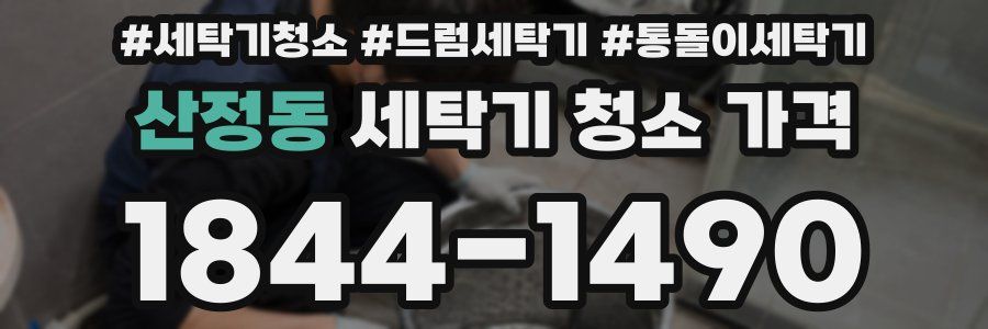산정동 세탁기 청소 가격