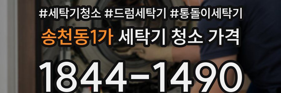 송천동1가 세탁기 청소 가격
