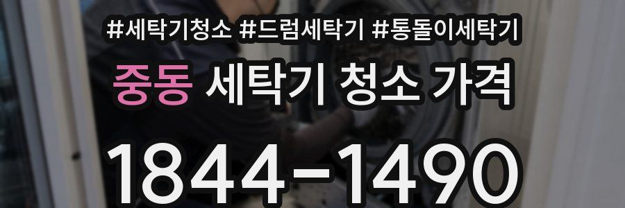 중동 세탁기 청소 가격