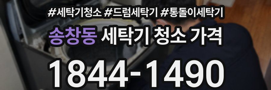 송창동 세탁기 청소 가격