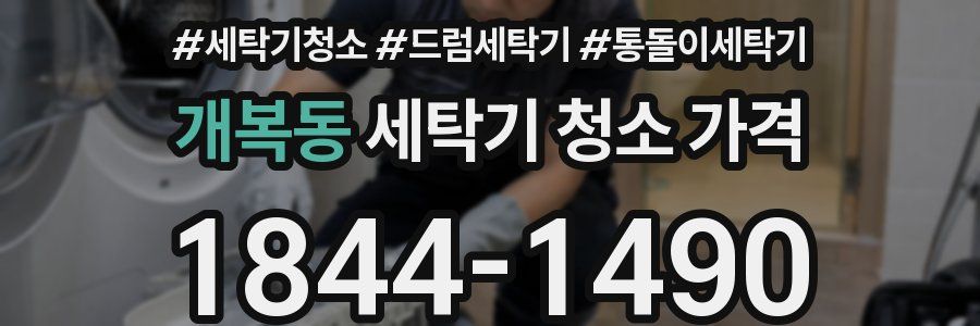 개복동 세탁기 청소 가격