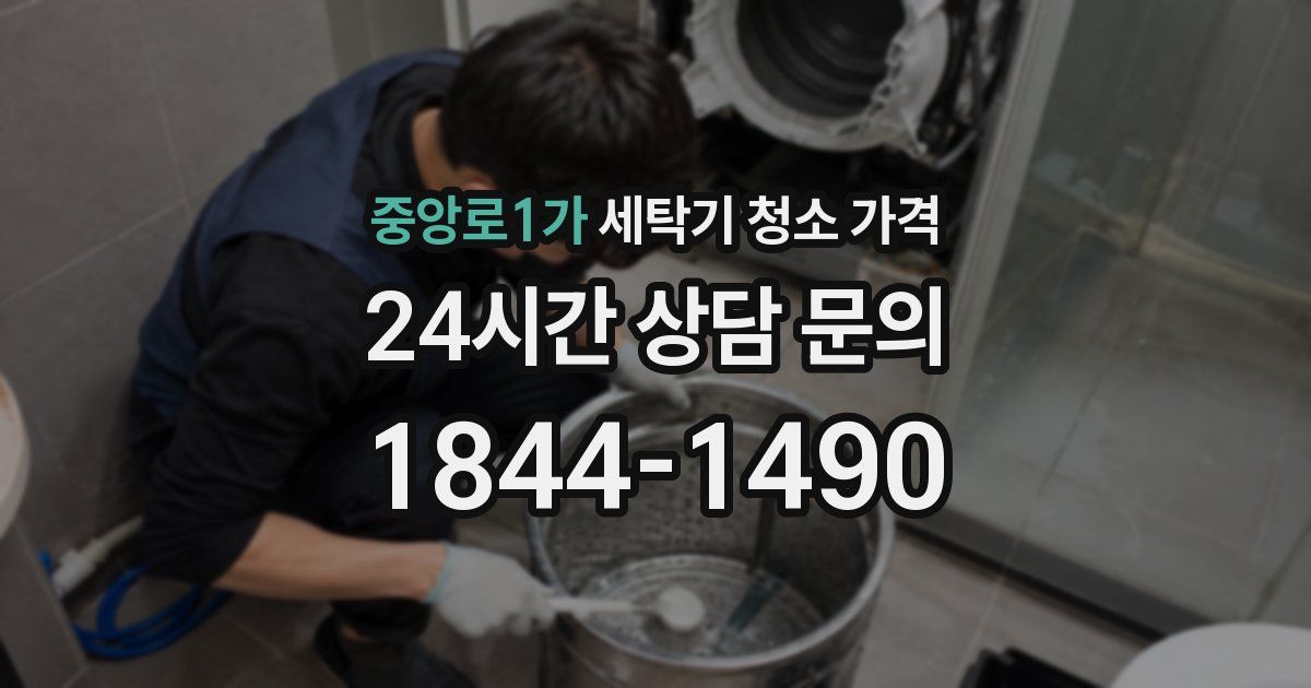 중앙로1가 세탁기 청소 가격