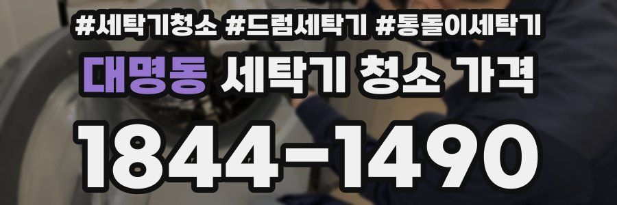 대명동 세탁기 청소 가격