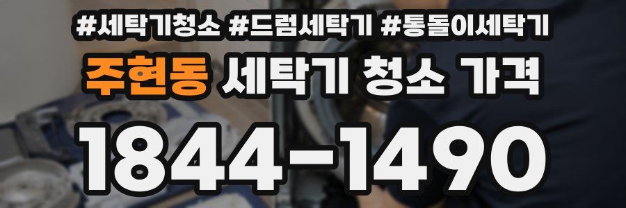 주현동 세탁기 청소 가격