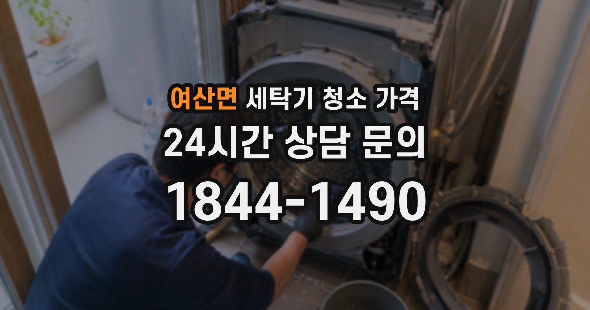 여산면 세탁기 청소 가격