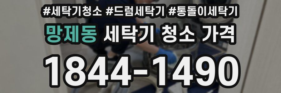 망제동 세탁기 청소 가격