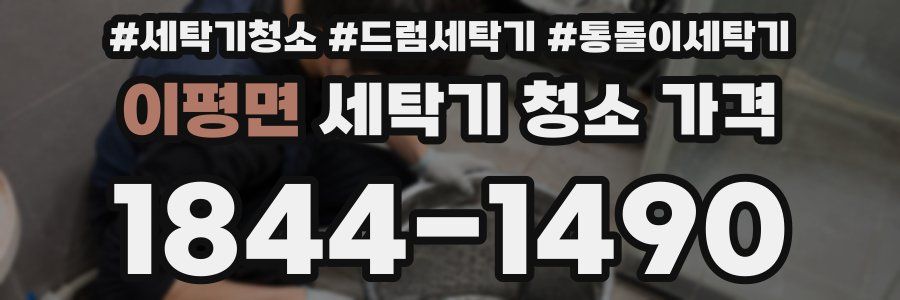 이평면 세탁기 청소 가격