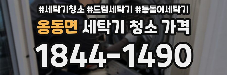 옹동면 세탁기 청소 가격