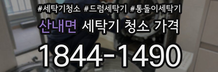 산내면 세탁기 청소 가격