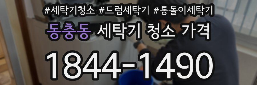 동충동 세탁기 청소 가격