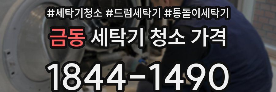 금동 세탁기 청소 가격