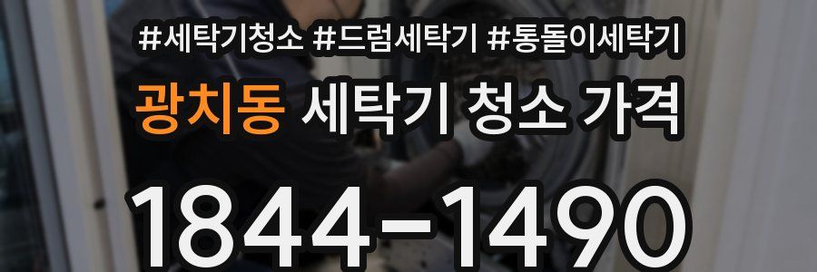 광치동 세탁기 청소 가격