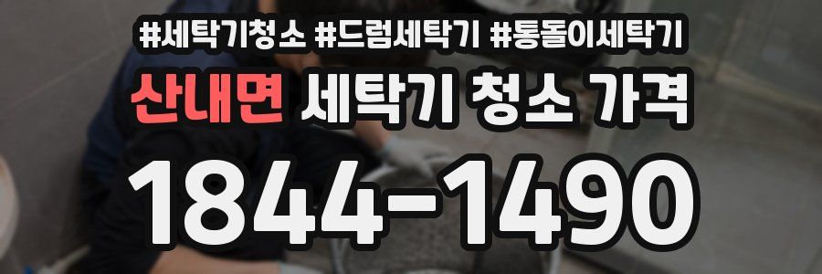 산내면 세탁기 청소 가격