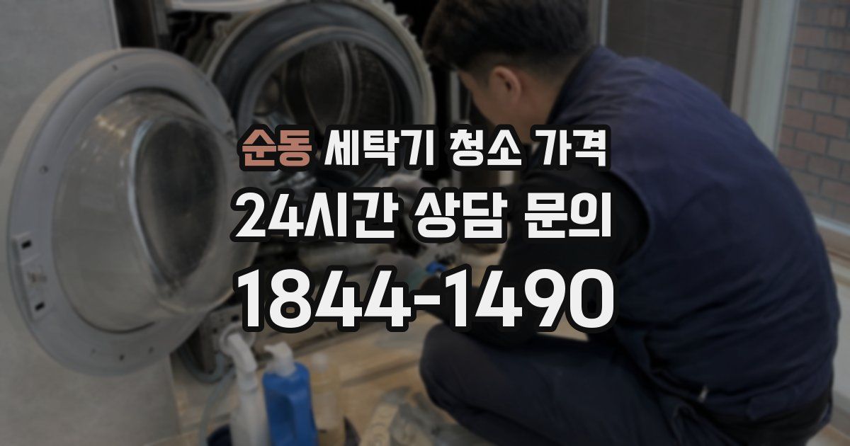 순동 세탁기 청소 가격