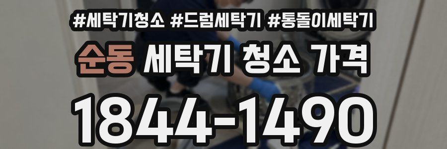 순동 세탁기 청소 가격