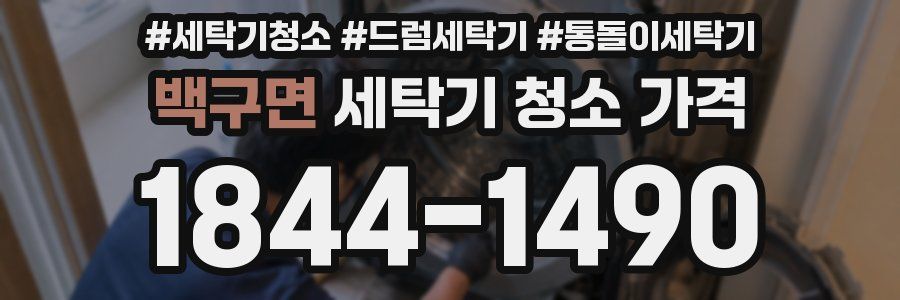 백구면 세탁기 청소 가격