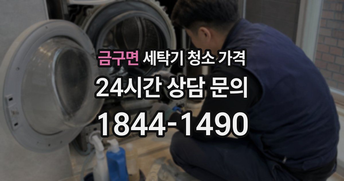 금구면 세탁기 청소 가격