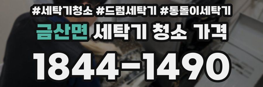 금산면 세탁기 청소 가격