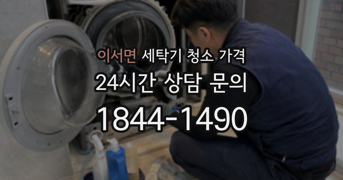 이서면 세탁기 청소 가격