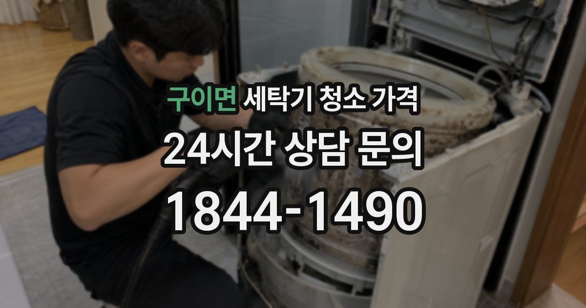 구이면 세탁기 청소 가격