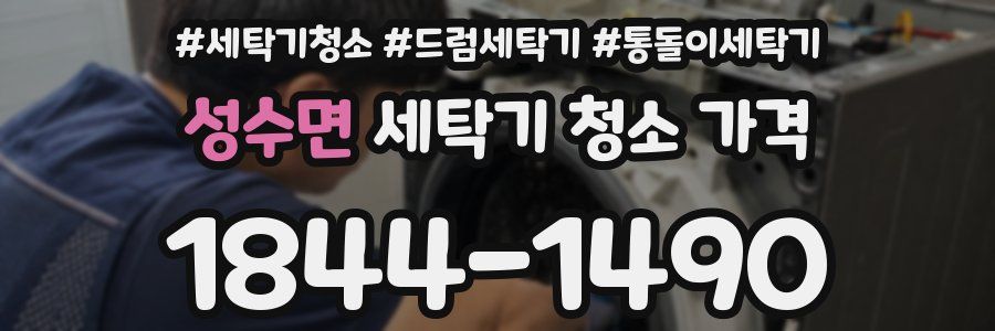 성수면 세탁기 청소 가격