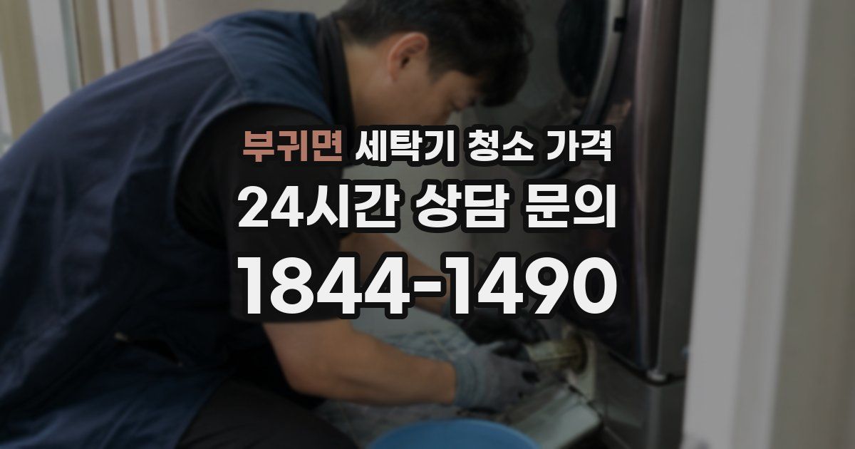 부귀면 세탁기 청소 가격