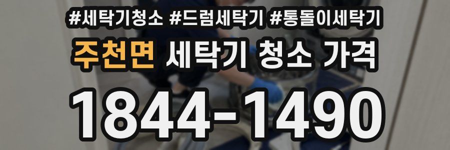 주천면 세탁기 청소 가격