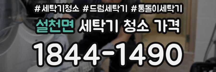 설천면 세탁기 청소 가격