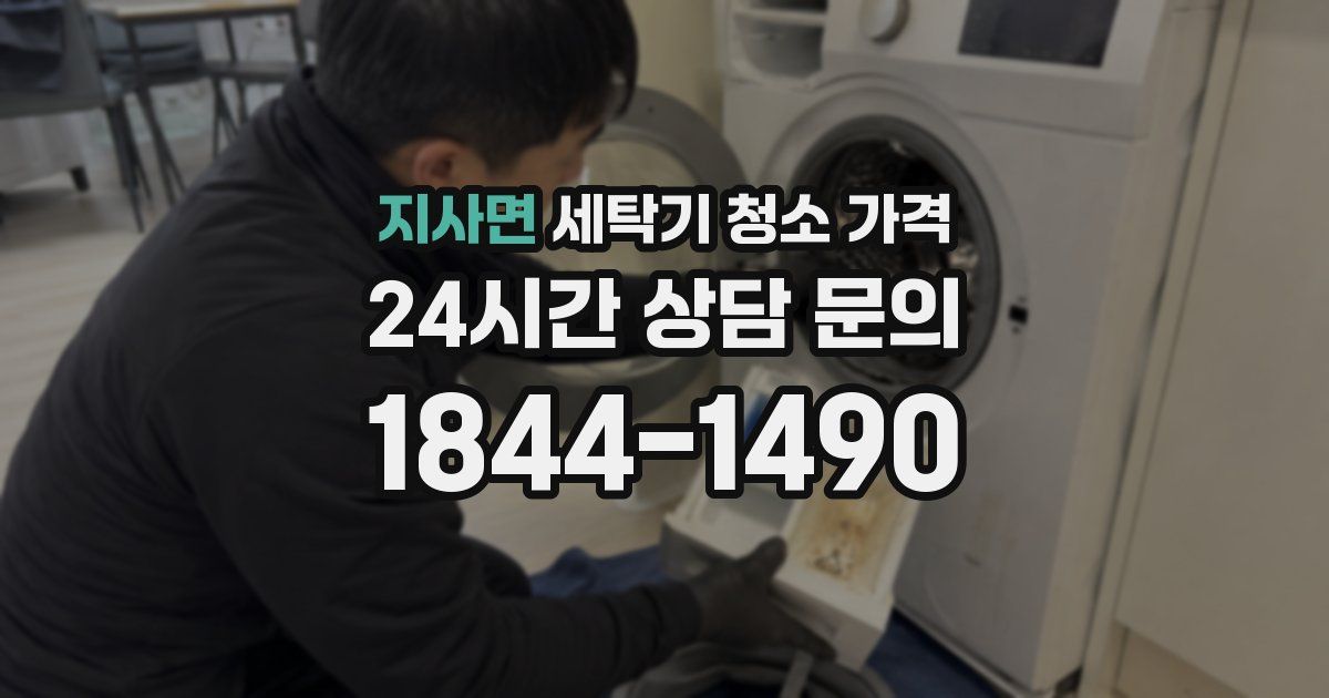 지사면 세탁기 청소 가격