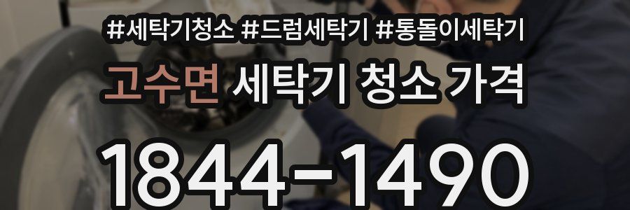 고수면 세탁기 청소 가격