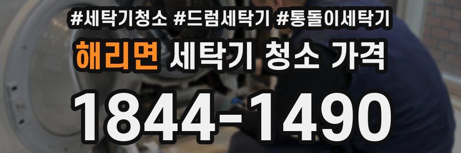 해리면 세탁기 청소 가격