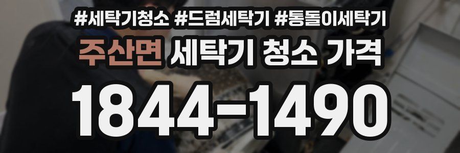 주산면 세탁기 청소 가격