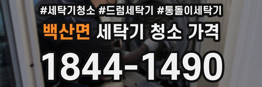 백산면 세탁기 청소 가격