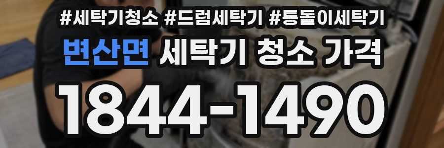 변산면 세탁기 청소 가격