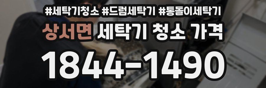 상서면 세탁기 청소 가격