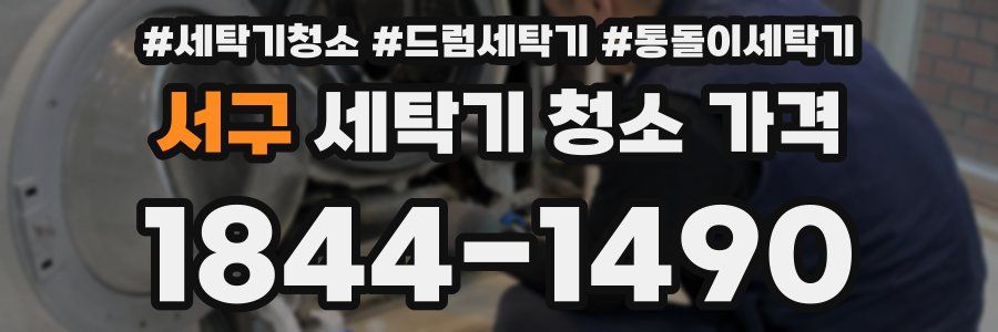 서구 세탁기 청소 가격