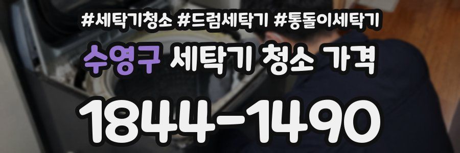 수영구 세탁기 청소 가격