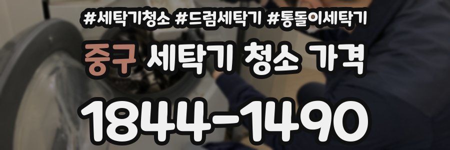 중구 세탁기 청소 가격