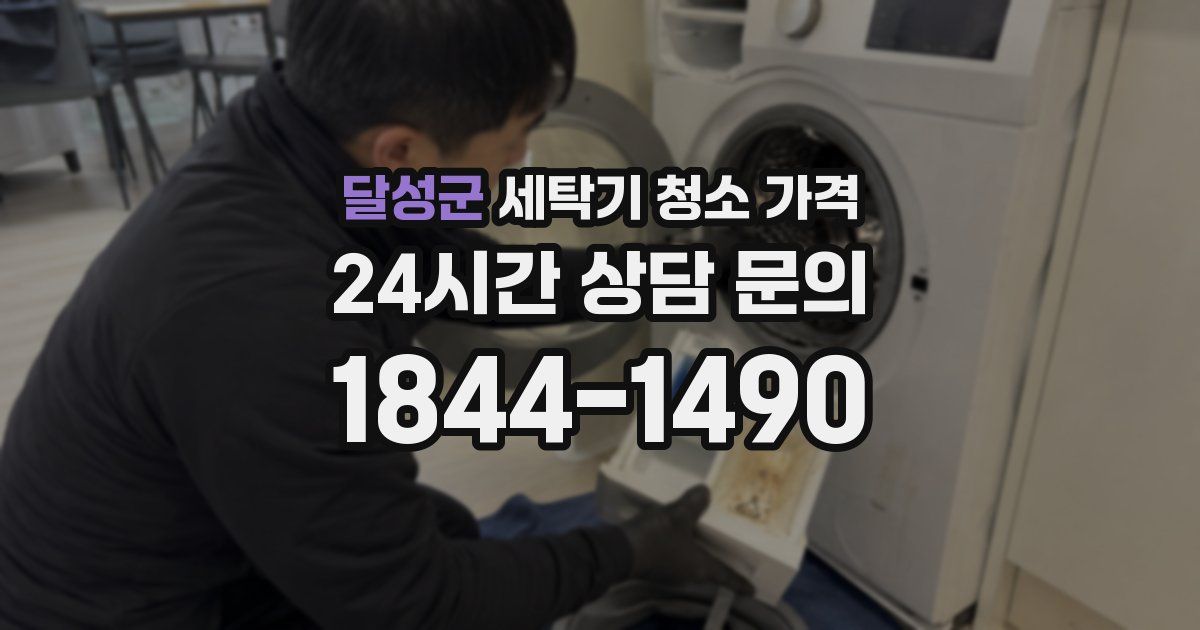 달성군 세탁기 청소 가격