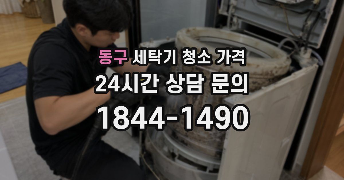 동구 세탁기 청소 가격
