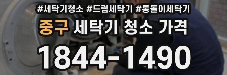 중구 세탁기 청소 가격