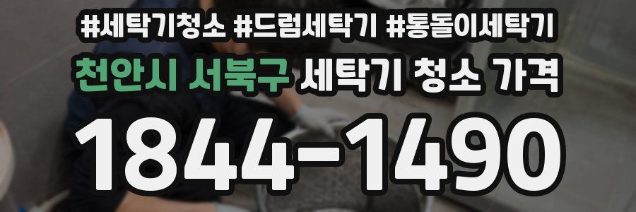 천안시 서북구 세탁기 청소 가격
